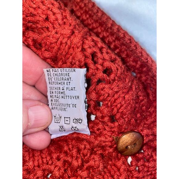 Marisa Christina Cardigan Knitted by Hand - Size XL - Beautiful Pattern & Color - Picture 8 of 11